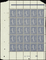 N°161 50c Semeuse Lignée Panneau De 25 Timbres   Qualité:** Cote:2000€ - Altri & Non Classificati