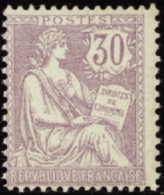 N°128 30c Mouchon Violet   Qualité:** Cote:1000€ - Otros & Sin Clasificación