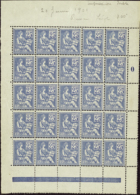 N°114 25c Mouchon Panneau De 25 Timbres   Qualité:** Cote:9375€ - Altri & Non Classificati