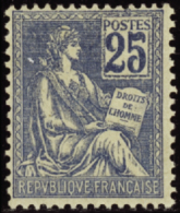 N°114 25c Bleu   Qualité:** Cote:375€ - Autres & Non Classés