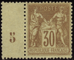 N°80 30c Brun-jaune Bdf*   Qualité:** Cote:120€ - Otros & Sin Clasificación