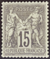 N°77 15c Gris   Qualité:* Cote:1200€ - Autres & Non Classés