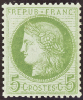 N°53 5c Vert-jaune Sur Azuré   Qualité:* Cote:300€ - Altri & Non Classificati