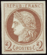 N°51 C 2c Rouge-brun Non Dentelé   Qualité:(*) Cote:475€ - Altri & Non Classificati