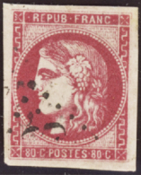 N°49 80c Rose TB   Qualité:OBL Cote:320€ - Altri & Non Classificati