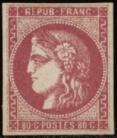 N°49 80c Rose   Qualité:* Cote:725€ - Autres & Non Classés