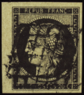 N°3 20c Noir Bdf TB   Qualité:OBL Cote:.....€ - Autres & Non Classés