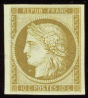 N°1 10c Bistre-jaune   Qualité:* Cote:2850€ - Altri & Non Classificati