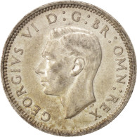 Monnaie, Grande-Bretagne, George VI, 6 Pence, 1944, SUP, Argent, KM:852 - H. 6 Pence