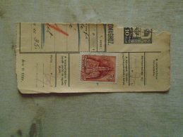 D138761 Hungary  Parcel Post Receipt 1939 - Paquetes Postales