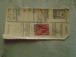D138764 Hungary  Parcel Post Receipt 1939  EGER - Pacchi Postali