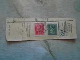 D138768 Hungary  Parcel Post Receipt 1939  Mezökeresztes - Pacchi Postali