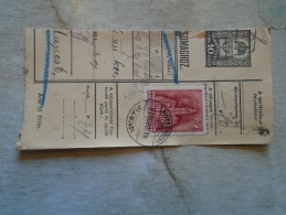 D138775 Hungary  Parcel Post Receipt 1939  NYÍRBOGDÁNY - Pacchi Postali
