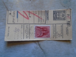 D138776 Hungary  Parcel Post Receipt 1939 - Paketmarken