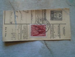 D138779 Hungary  Parcel Post Receipt 1939   Békéscsaba - Paketmarken