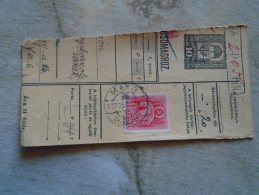 D138781 Hungary  Parcel Post Receipt 1939  MAKÓ - Pacchi Postali
