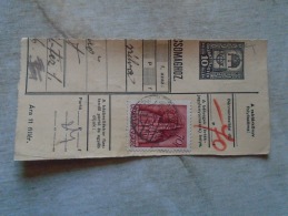 D138783 Hungary  Parcel Post Receipt 1939 - Parcel Post