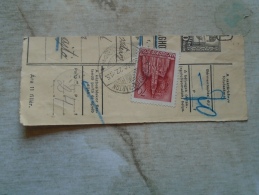 D138785 Hungary  Parcel Post Receipt 1939   KUNSZENTMÁRTON - Postpaketten