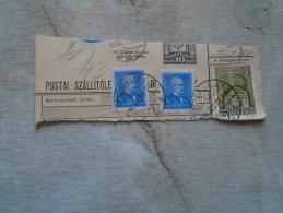 D138788  Hungary  Parcel Post Receipt 1939   BÉKÉSCSABA - Paquetes Postales