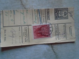 D138793 Hungary  Parcel Post Receipt 1939  NYÍREGYHÁZA - Paketmarken