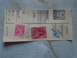 D138796 Hungary  Parcel Post Receipt 1939 - Paquetes Postales