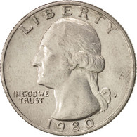 Monnaie, États-Unis, Washington Quarter, Quarter, 1980, U.S. Mint - 1932-1998: Washington