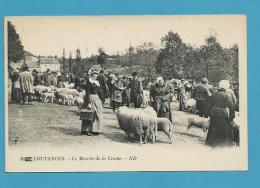 CPA 36 - Métier Maquignon Marché Aux Bestiaux Moutons - Le Marché De La Croûte COUTANCES 50 - Coutances