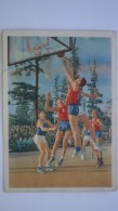 Old USSR Postcard - BASKETBALL  - 1963 - Rare Edition! - Basket-ball