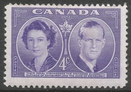 Canada. 1951 Royal Visit. 4c MH. SG 440 - Unused Stamps