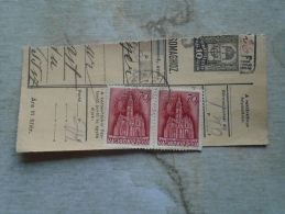 D138816 Hungary  Parcel Post Receipt 1939 - Paketmarken