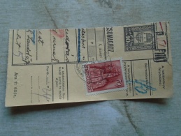 D138820 Hungary  Parcel Post Receipt 1939  TÁLLYA - Paquetes Postales