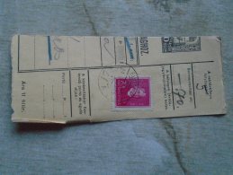 D138833  Hungary  Parcel Post Receipt 1939  TÓVÁROS - Parcel Post