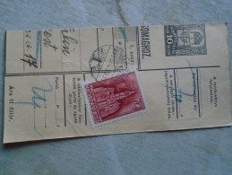 D138854  Hungary  Parcel Post Receipt 1939   SÁRVÁR - Postpaketten