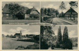 DE WALSRODE / Dorfpartie, Teilansicht, Mühlenteich, Gasthaus W. Heinemeyer / - Walsrode