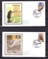 FDC Sur Soie, J.O. Albertville Et Barcelone, 2439 / 2442 - 1991-2000