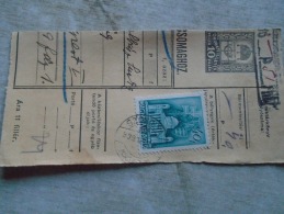 D138864  Hungary  Parcel Post Receipt 1939 - Colis Postaux