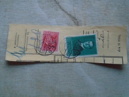 D138871  Hungary  Parcel Post Receipt 1939  Stamp  HORTHY    - ÚJPEST -MEZÖTÚR - Paketmarken