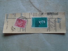 D138873  Hungary  Parcel Post Receipt 1939  Stamp  HORTHY    - BUDAPEST -MEZÖTÚR - Paketmarken