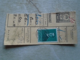 D138875  Hungary  Parcel Post Receipt 1939  Stamp  HORTHY    -SZÉCSÉNY - Paketmarken