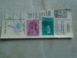 D138879 Hungary  Parcel Post Receipt 1939  Stamp  HORTHY    - Budapest -  MEZÖTÚR - Colis Postaux