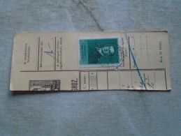 D138885 Hungary  Parcel Post Receipt 1939  Stamp  HORTHY    Orosháza ?  -KISKUNFÉLEGYHÁZA - Paketmarken