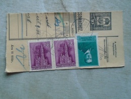D138890 Hungary  Parcel Post Receipt 1939  Stamp  HORTHY - Parcel Post