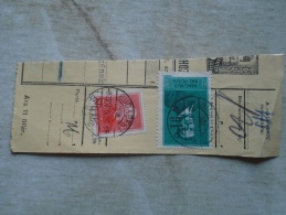 D138894  Hungary  Parcel Post Receipt 1939  Stamp  HORTHY   Budapest   SZEREMLE - Paketmarken
