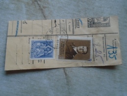 D138898  Hungary  Parcel Post Receipt 1939  Stamp  HORTHY  Budapest -Tóalmás - Paketmarken