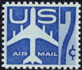 1958 USA Air Mail Stamp Jet Airliner Sc#c51 Post Aircraft Airplane Plane - 2b. 1941-1960 Ongebruikt