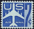 1958 USA Air Mail Stamp Jet Airliner Sc#c51 Post Aircraft Airplane Plane - 2b. 1941-1960 Unused