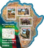 SIERRA LEONE 2016 ** South Luangwa National Park Zambia M/S - OFFICIAL ISSUE - A1633 - Geography