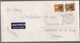 Hungria, 1939, For Zurich - Brieven En Documenten