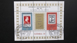 Türkei 2574 Block 23 Oo/ESST, Briefmarkenausstellung Der Balkanländer Zum 100. Geburtstag Von Atatürk BALKANFILA VIII - Usados