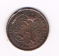 ¨¨ ALBERT I   2 CENTIEM   1910  VL - 2 Cents